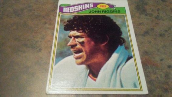 1977 TOPPS JOHN RIGGINS WASHINGTON REDSKINS FOOTBALL CARD# 55