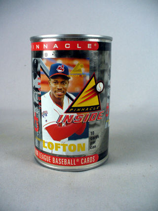 1997 MLB PINNACLE INSIDE BASEBALL CARDS IN A CAN UNOPENED  KENNY LOFTON 