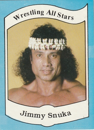 1983 JIMMY SNUKA WRESTLING ALL STARS CARD No. 7