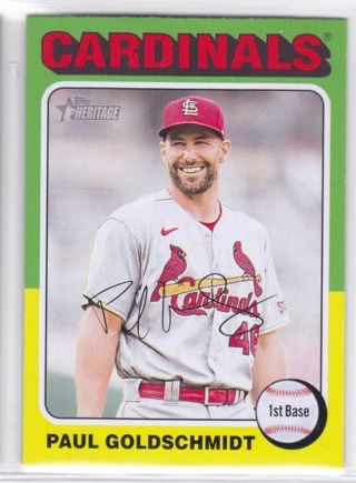 Paul Goldschmidt 2024 Topps Heritage St. Louis Cardinals