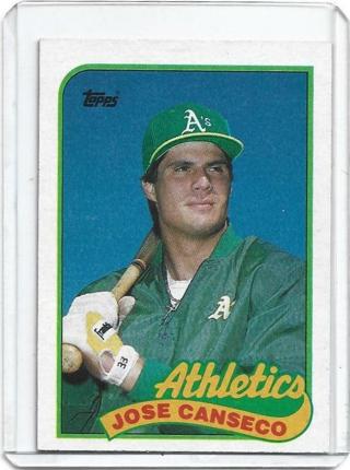 1989 TOPPS JOSE CANSECO CARD