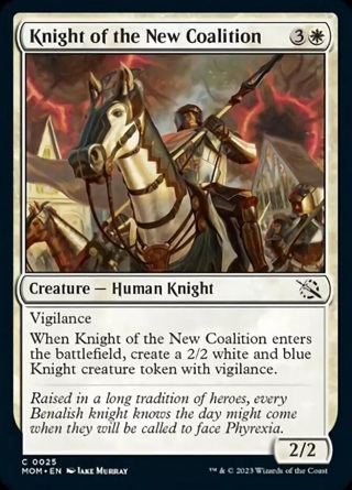 Knight of the New Coalition MTG March of the Machine NM Magic Regular