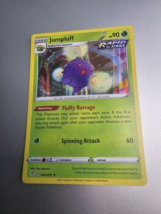 Pokemon Jumpluff holo rare card 004/203