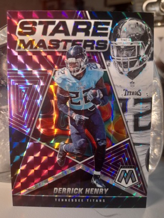 2022 Derrick Henry Limited Edit #D 03/49 Chrome Mosaic Stare Masters