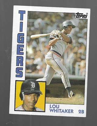 1984 TOPPS LOU WHITAKER #695