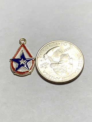 4TH OF JULY CHARM~#15~1 CHARM ONLY~FREE SHIPPING!
