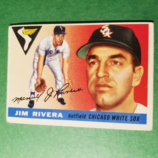 1955 TOPPS BASEBALL CARD - NO. 58 - JIM RIVERA - WHITE SOX