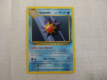 Pokemon XY Evolutions Starmie Rare