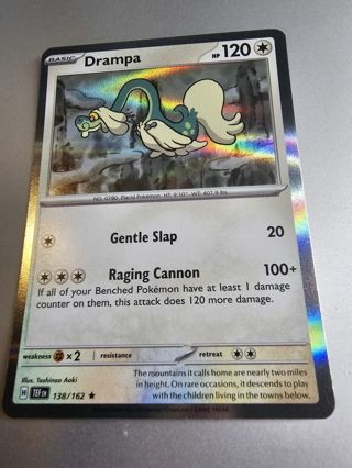 Pokemon Drampa holo rare card 138/162