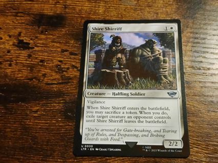 Magic the gathering mtg Shire Shiriff Lord of the rings