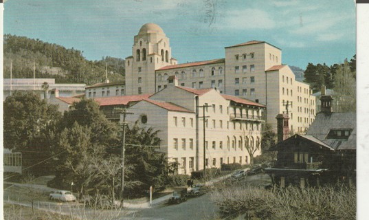 Vintage Used Postcard: B: 1956 International House, University of California, Berkley