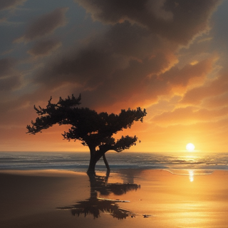 Listia Digital Collectible: SUNSET FROM A BEACH IN JAPAN