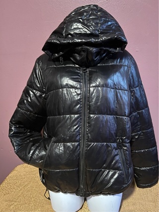 Black Guess Wintercoat Size Medium (As Is)
