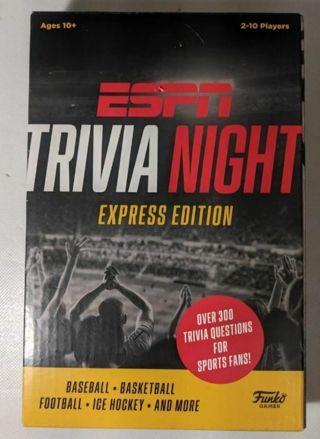 Funko Games ESPN Trivia Night Express Edition/ Trivia Game For 2-10 Players NEW