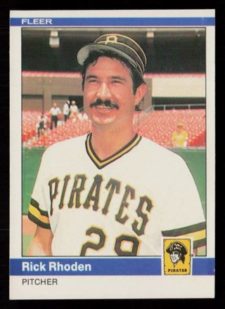 1984 Fleer Rick Rhoden #261 Pittsburgh Pirates Baseball Card