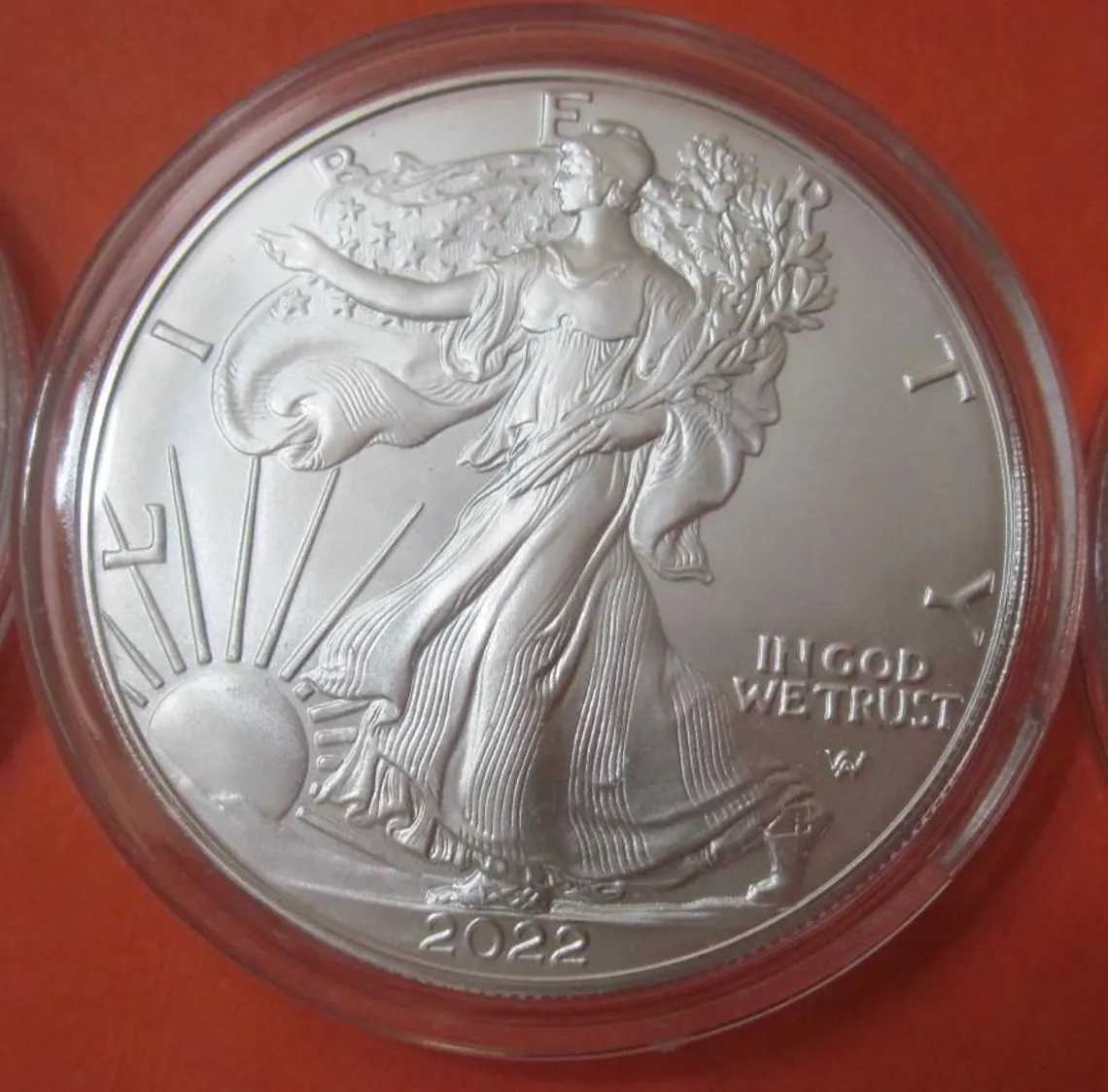 2022 Gem B/U American Silver Eagle 1 0z  .999 Fine Silver in Air-tite capsules
