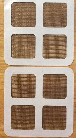 2 pieces of screen patches 4x4 inches