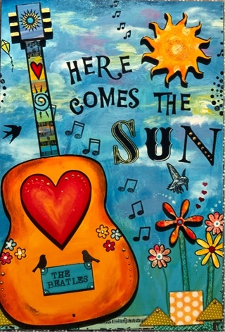 Here comes the sun ! - 4 x 5” MAGNET - GIN ONLY