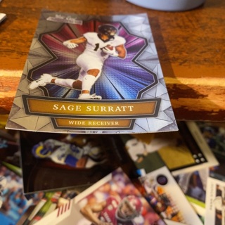 2021 wild card allumination sage surratt football card 