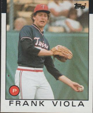 1986 Topps Minnesota Twins Baseball Card #742 Frank Viola