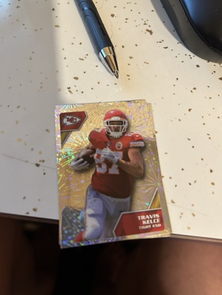 2020 panini sticker collection foil sticker travis kelce