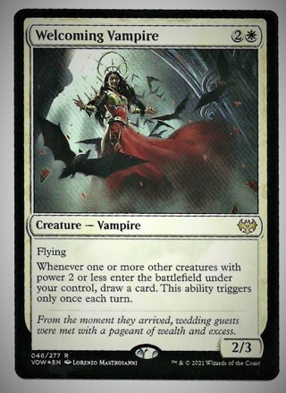 MTG Welcoming Vampire FOIL Innistrad: Crimson Vow 046/277 New 