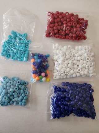 Pony Beads Lot - Various Colors