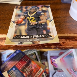 2021 score Jamie Newman rookie football card 