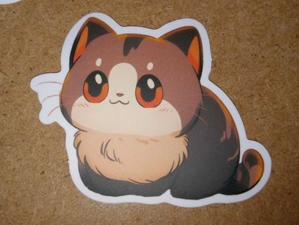 Cat Cute one vinyl sticker no refunds regular mail Win 2 or more get bonus