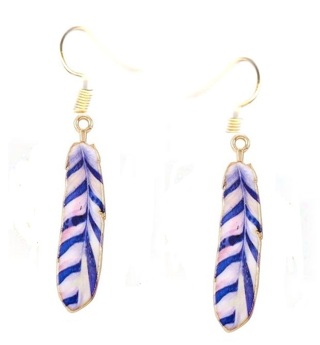 GP MULI-COLOR FEATHER EARRINGS STYLE 5 #3 (PLEASE READ DESCRIPTION)