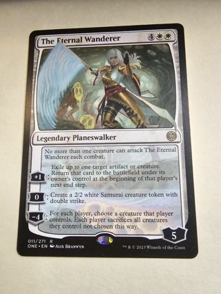 Magic the gathering mtg The Eternal Wanderer rare card Phyrexia all will be one