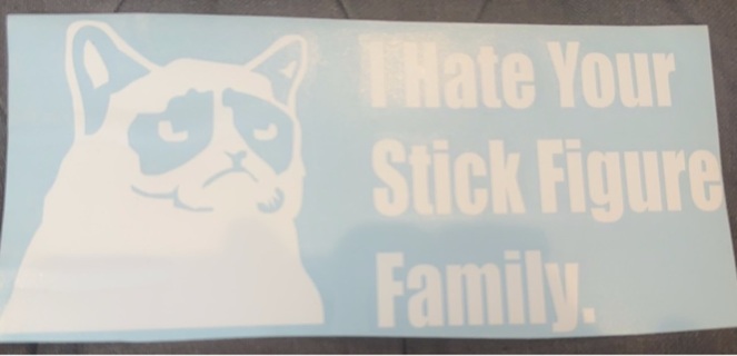 Grumpy Cat decal