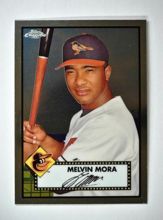 2021 Topps Chrome Platinum Anniversary Base #99 Melvin Mora - Baltimore Orioles