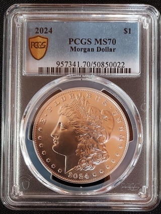 PERFECT 2024 MORGAN SILVER DOLLAR - PCGS MS70