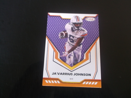 2024 SAGE HIT   Ja'Varrius Johnson  purple   parallel  card  #  64    Auburn Tigers