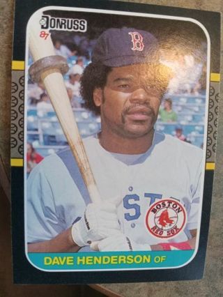 1987 DONRUSS DAVE HENDERSON BOSTON RED SOX BASEBALL CARD# 622