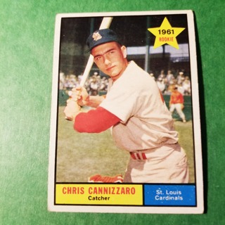 1961 - TOPPS BASEBALL CARD NO. 118 - CHRIS CANNIZZARO ROOKIE - CARDINALS 