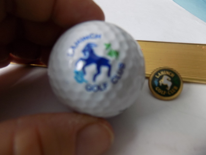 Lahincke Golf Club Pensicola golf ball  & enameled ball marker