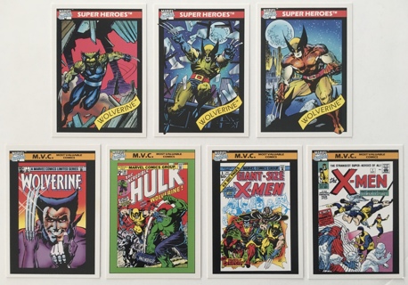 Marvel Universe 1990 Impel X-Men Wolverine Comic Book Super Heroes Trading Cards