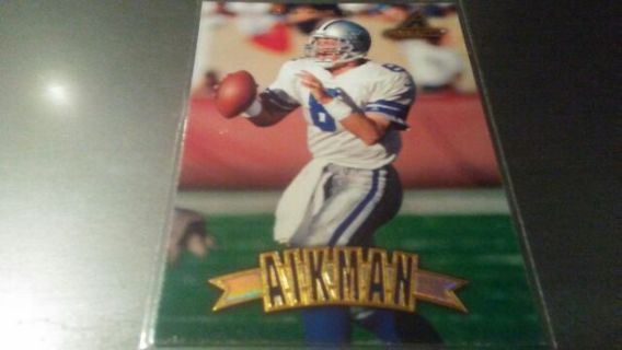 1997 PINNACLE TROY AIKMAN DALLAS COWBOYS FOOTBALL CARD# 10