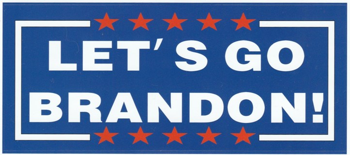 LETS GO BRANDON LOT OF 4 STICKERS