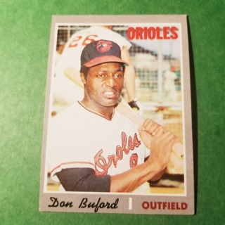 1970 - TOPPS BASEBALL CARD NO. 428 - DON BUFORD - ORIOLES