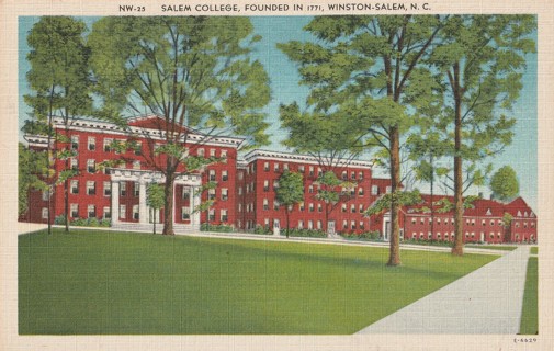 Vintage Unused Postcard: c: Salem College, Winston-Salem, NC