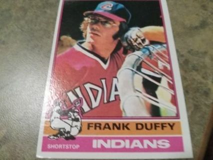 1976 TOPPS FRANK DUFFY CLEVELAND INDIANS BASEBALL CARD# 232