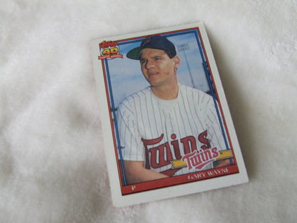 1991 Gary Wayne Minnesota Twins Topps Card #207