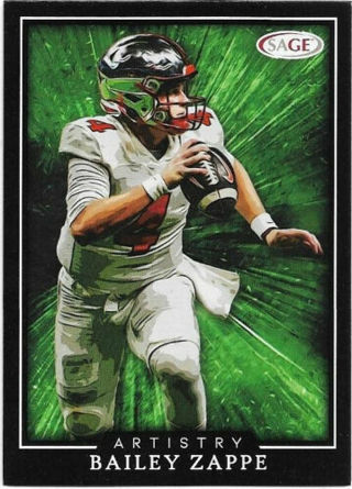 2022 SAGE BAILEY ZAPPE ARTISTRY ROOKIE CARD