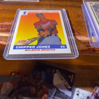 1991 score 1st round draft pick chipper jones baseball card 