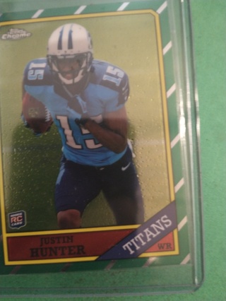 justin hunter football card free shipping