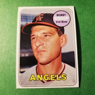 1969 - TOPPS EXMT - NRMT BASEBALL - CARD NO. 445 - BOBBY KNOOP - ANGELS