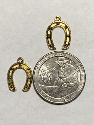 ANTIQUE GOLD CHARMS~#66~SET OF 2~FREE SHIPPING!